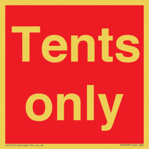 Tents only